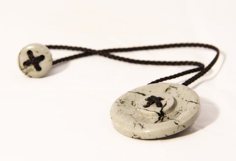 Stone Button pendants