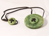 Stone Button pendants