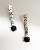 direction earrings - black onyx