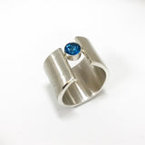 wave ring - london blue topaz