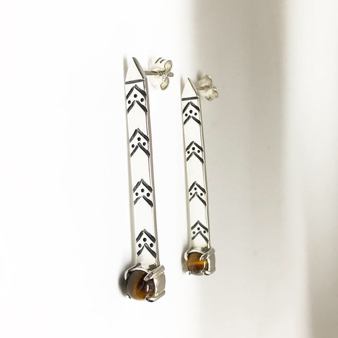 eye of the tiger earrings
