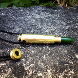 Stone Capped Bullet Pendant