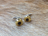 bullet cufflinks (black onyx)