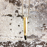 Stone Capped Bullet Pendant