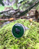 button ring in pounamu