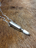 Stone Capped Bullet Pendant