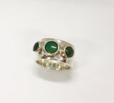 longevity ring  - light & dark green