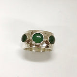 longevity ring  - light & dark green
