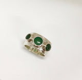 longevity ring  - light & dark green