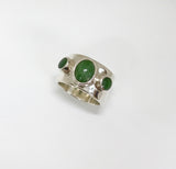 longevity ring - light green / light inclusion