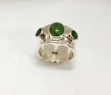 longevity ring - light green / light inclusion