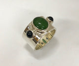 longevity ring - black & green