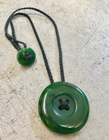 Stone Button pendants