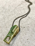 pounamu zipper pendant - large