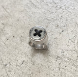 argillite button ring - small