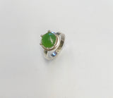 mini pounamu growth ring - glow green