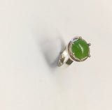 mini pounamu growth ring - glow green