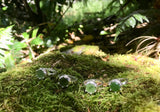 mini pounamu growth ring - mid green / light inclusion