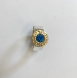 lady hunter drop set ring - swiss blue