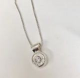 bush bling pendant - med silver plate bullet