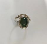 jewel of the earth ring -mid green