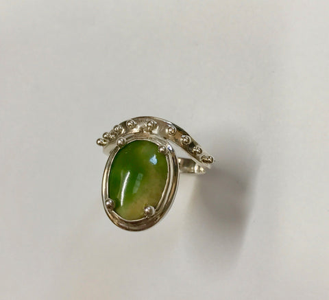 jewel of the earth ring - yellow/green