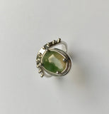 jewel of the earth ring - yellow/green