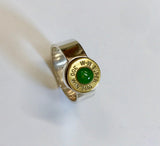 hunter ring  (light pounamu inlay)