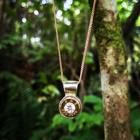 rose 9mm bush bling pendant