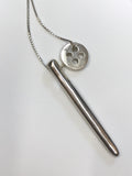 button & needle pendant (medium)