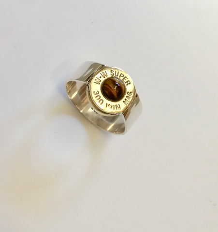 hunter drop set ring (tiger eye)