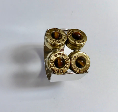 button buck ring (tiger eye)