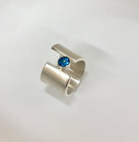 wave ring - london blue topaz