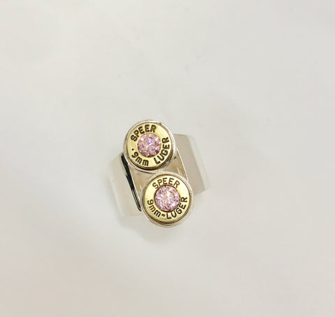 elevation ring - pink zirconia