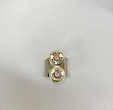 elevation ring - pink zirconia