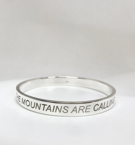 the mountains are calling bangle