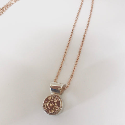 9mm rose bush bling pendant -primer in