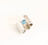 wave ring - light topaz